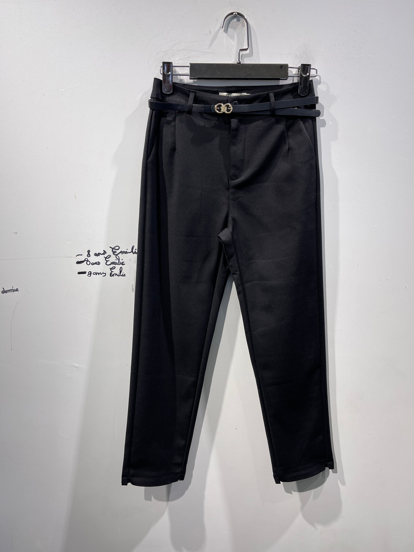 7/8 pants with belt