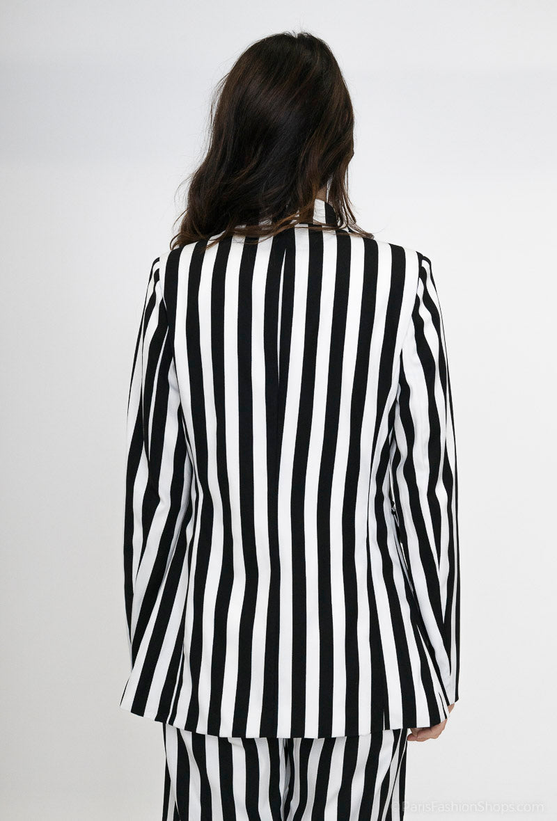 Ensemble rayué Noir